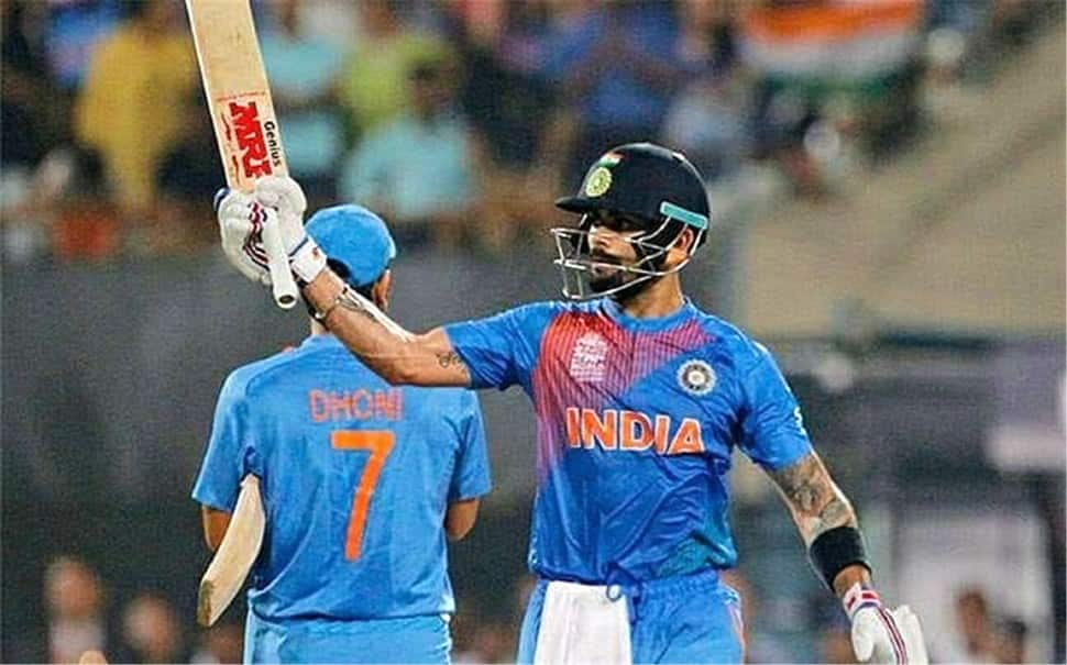 Virat Kohli’s unbeaten 90 was the cornerstone of India’s total of 188-3 against Australia in Adelaide in this game in 2016. (Source: IANS)