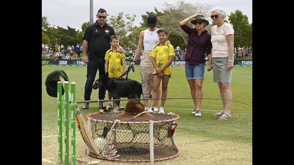 Australia vs Zimbabwe 1st ODI: Aaron Finch’s side pay TRIBUTE to Andrew Symonds with win, WATCH