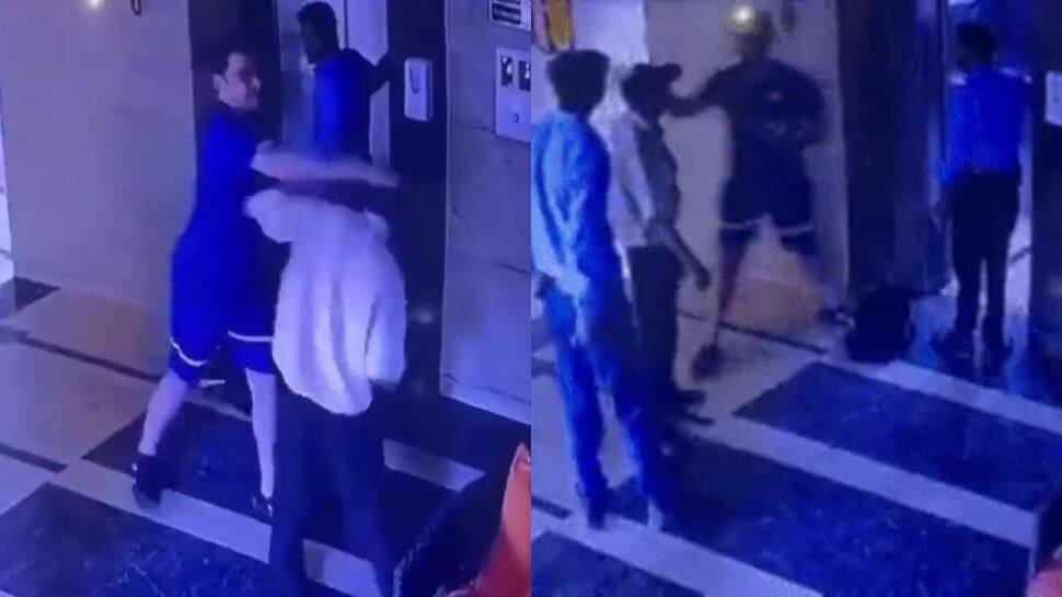 Gurugram man arrested for slapping, abusing security guard, another person over getting stuck in lift - WATCH