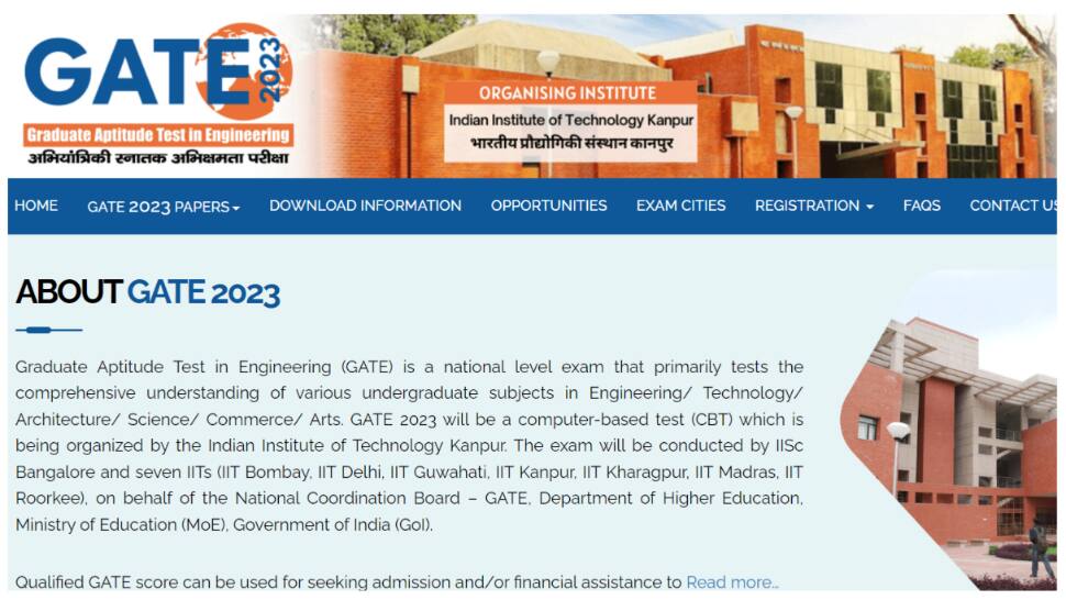 GATE 2023 registration begins TODAY at gate.iitk.ac.in- Here’s how to apply