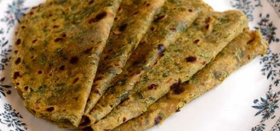 Stuffed methi paratha