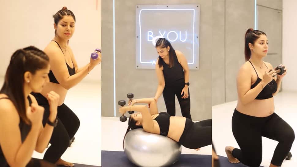 Preggers Debina Bonnerjee does squats, lifts dumbbells in new gym video; fans send love! - Watch