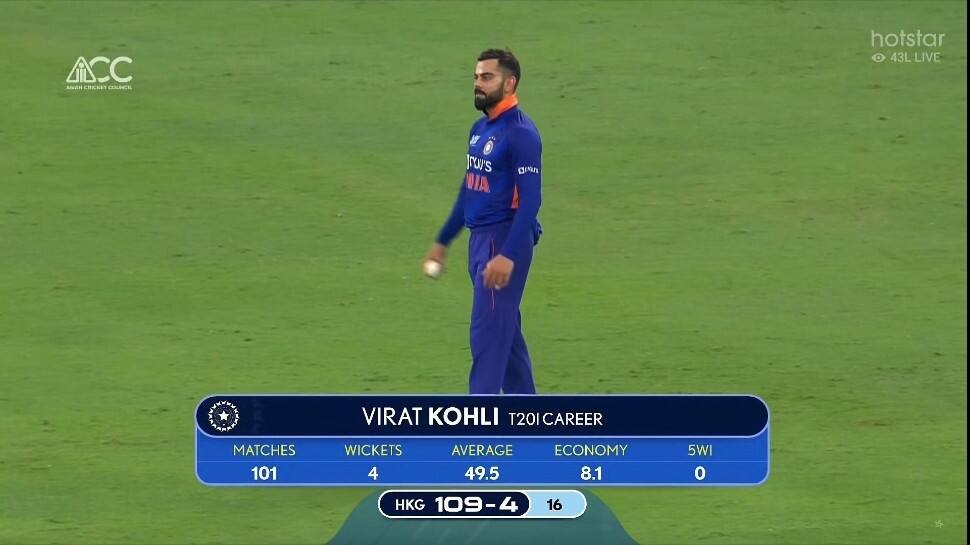 India vs Hong Kong Asia Cup 2022: Virat Kohli bowls in T20 for FIRST time after SIX years, WATCH