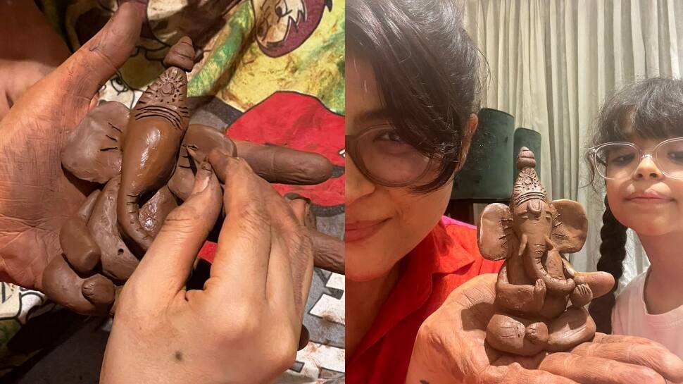 Tahira Kashyap Khurrana makes eco-friendly Bappa at home, celebrates for the first time!