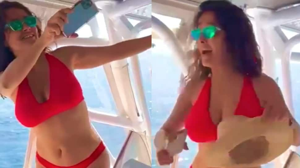 Salma Hayek rings into her 56th birthday in a &#039;rocking&#039; red bikini- WATCH