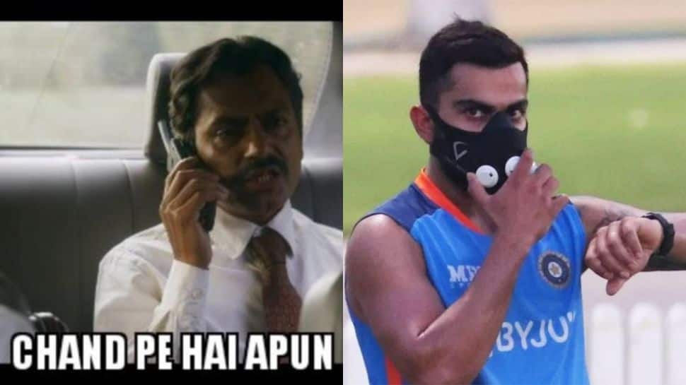 Chand Pe Hai Apun: Twitter reacts as Virat Kohli wears high-altitude mask for training ahead of Pakistan clash - Check Posts