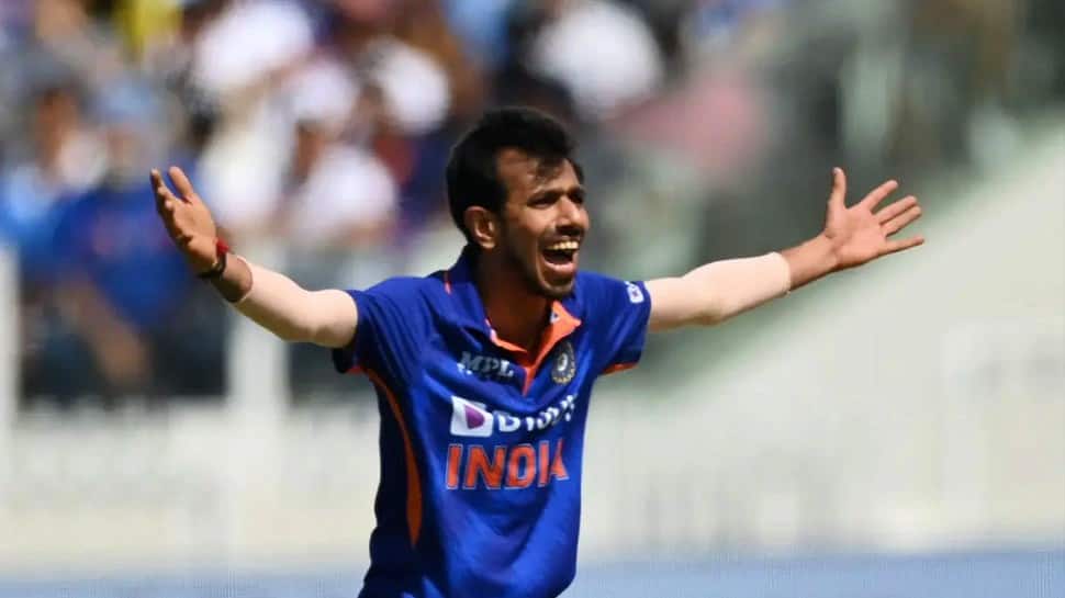 Team India leg-spinner Yuzvendra Chahal proved ineffective with the ball, leaking 43 runs in his 4 overs in the Asia Cup 2022 Super 4 match against Pakistan. (Source: Twitter)