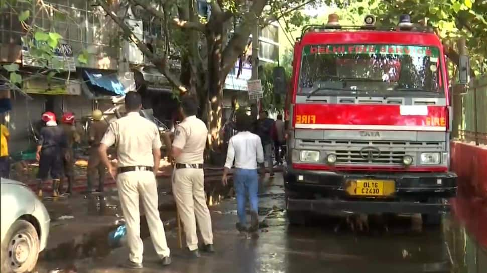 Massive fire near Chandni Chowk metro station in Delhi, 40 fire tenders douse flames