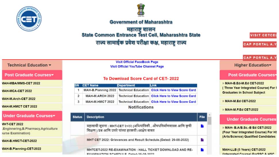 MHT CET Result 2022 Date Maharashtra CET Result Likely To Be RELEASED 