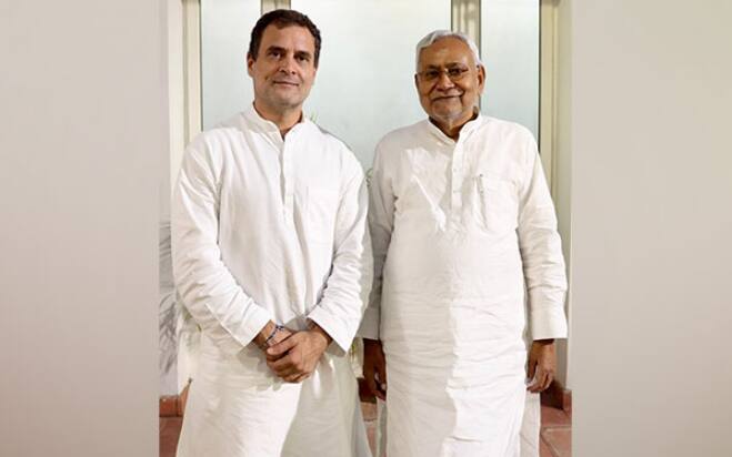 Mission 2024: Bihar CM Nitish Kumar meets Rahul Gandhi, discusses poll strategy, denies PM ambition