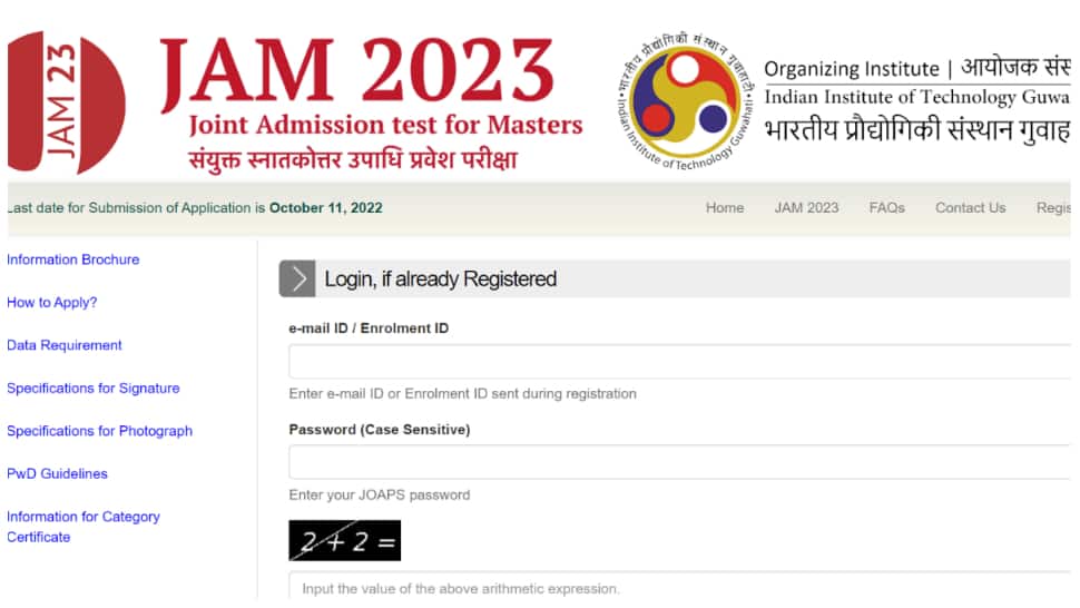 IIT JAM 2023 application begins TODAY at jam.iitg.ac.in- Here’s how to apply