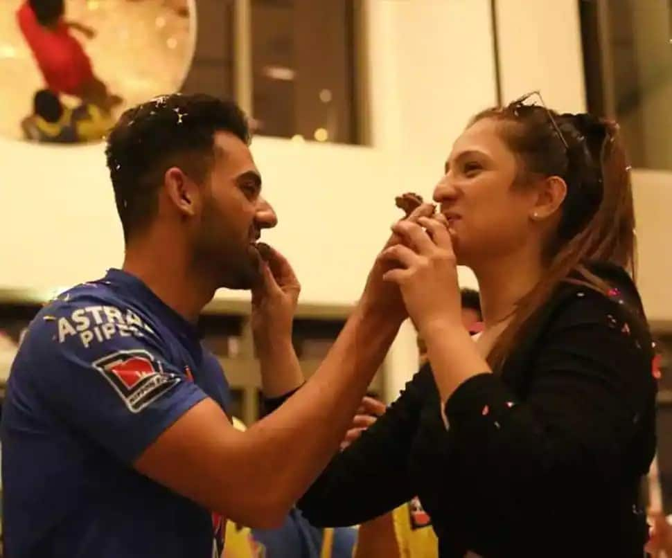 Team India and Chennai Super Kings all-rounder Deepak Chahar got married to his fiance Jaya Bhardwaj on June 1, 2022 in Agra. The reception of the couple took place in Delhi on June 3. (Source: Instagram)