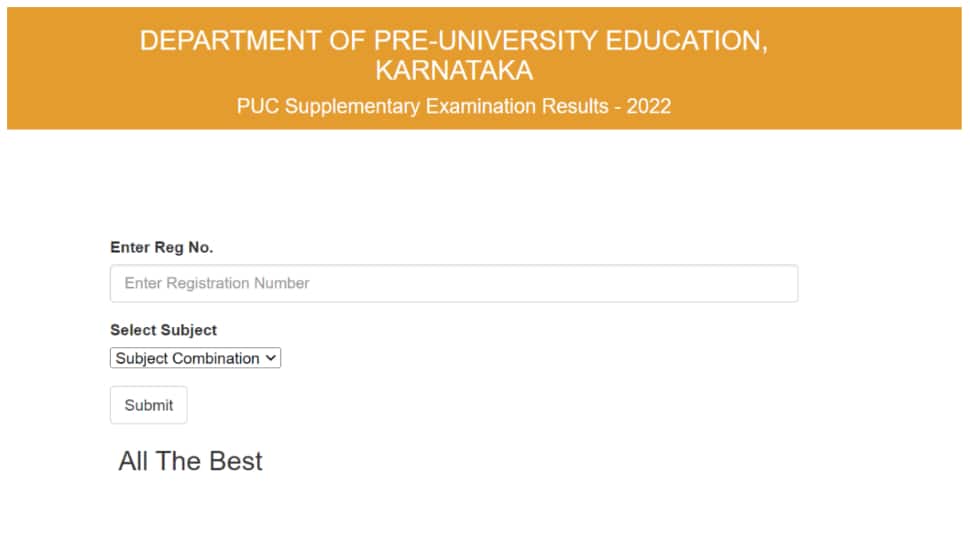 Karnataka 2nd PUC Supplementary Result 2022 NOT RELEASED on karresults.nic.in- Details here