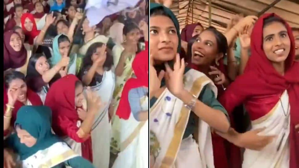 Viral: Hijab-clad school girls joyously dance at Onam celebration in Kerala - Watch