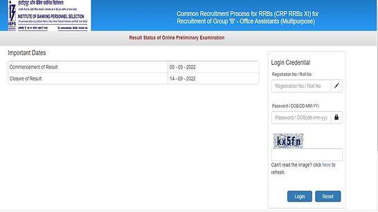 IBPS RRB Prelims Result 2022 for Clerk DECLARED- Direct link to check scorecard here