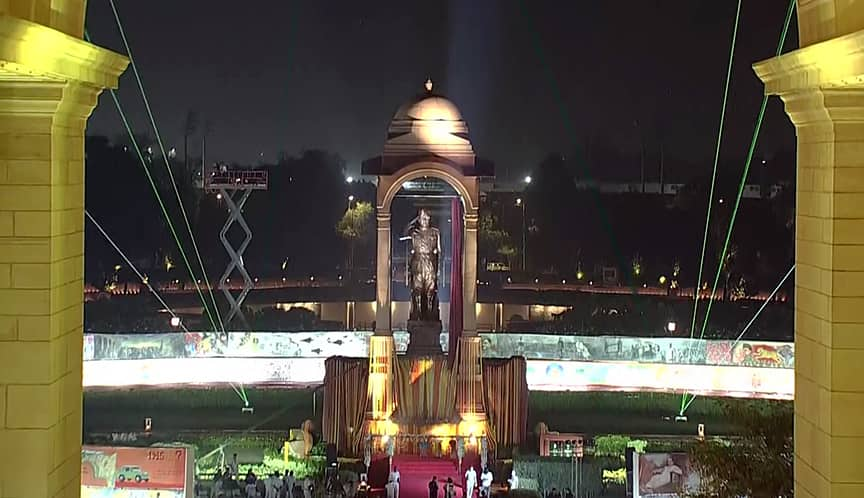 Statue from India Gate's canopy 