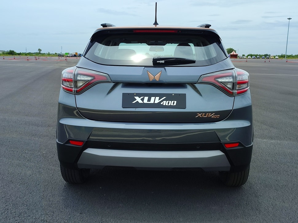 Mahindra XUV400 back profile