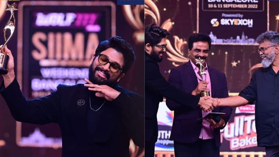 Pushpa: The Rise wins BIG at SIIMA Awards, Allu Arjun takes home Best Actor trophy, Sukumar wins Best Director 