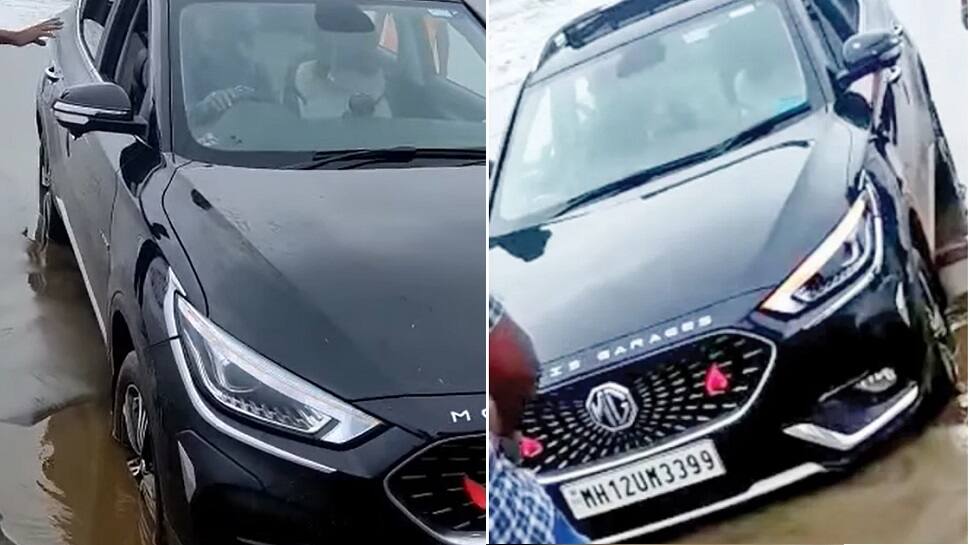 Tourist driving MG Astor SUV gets stuck in sand at Goa’s Morjim beach, booked - WATCH Video