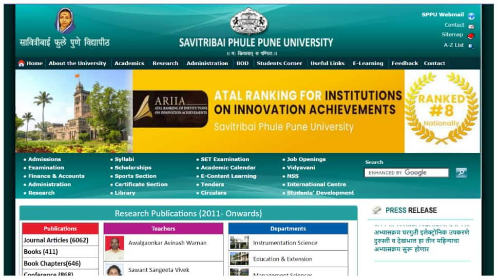 SPPU Engineering 2022 Result RELEASED at unipune.ac.in- Direct link here