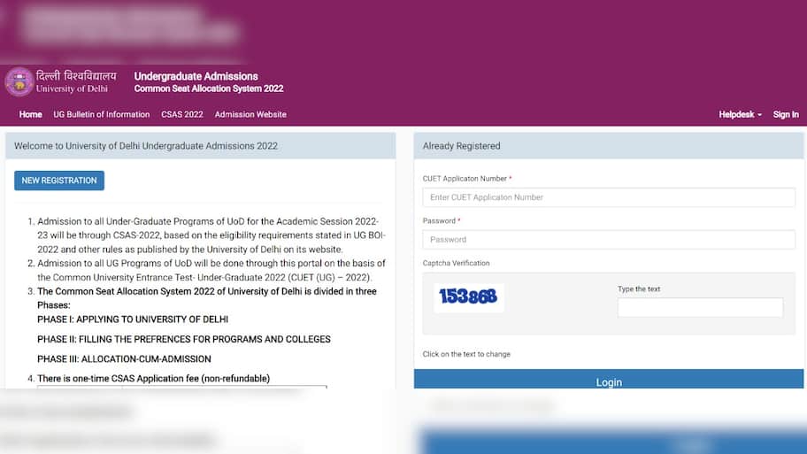 DU Admission 2022: Registration process begins at admission.uod.ac.in ...