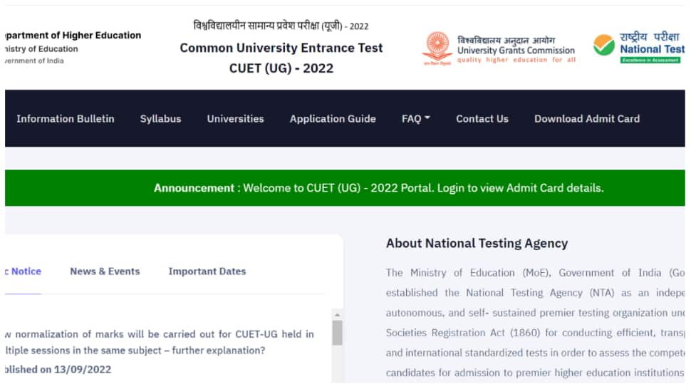 CUET 2022 Result: NTA opens CUET UG correction window at cuet.samarth.ac.in- Here’s how to apply