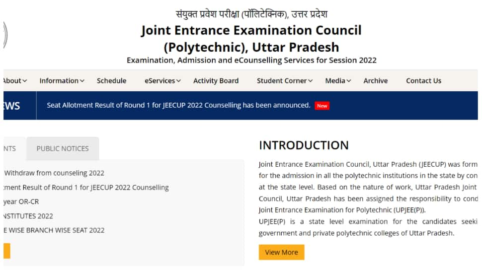 JEECUP 2022 Counselling Round 2 seat allotment TODAY at jeecup.admissions.nic.in- Here’s how to check