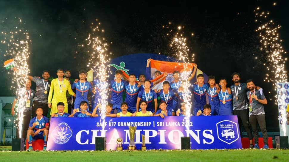 India football team thrash Nepal 4-0 to lift SAFF Under-17 Championship title