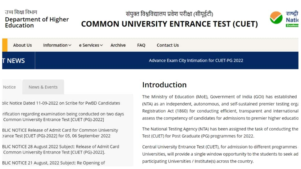 CUET Result 2022 Date & Time: CUET UG Result to be RELEASED TODAY on ...