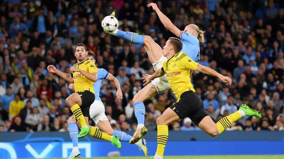 UEFA Champions League 2022: Erling Haaland rises for Manchester City in win over Borussia Dortmund, WATCH