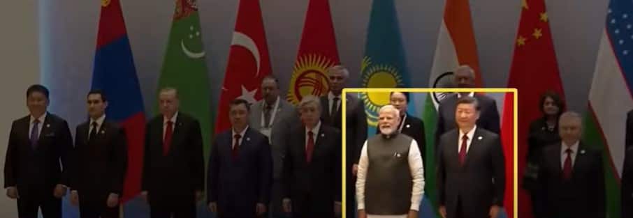 SCO Summit: PM Modi and Chinese President Xi Jinping standing together ...