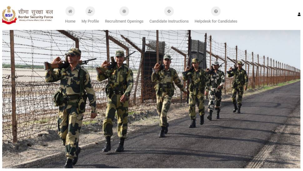 BSF Head Constable Recruitment 2022: Last day to apply for more than 1300 vacancies TODAY at rectt.bsf.gov.in- Check eligibility, salary, and other details here