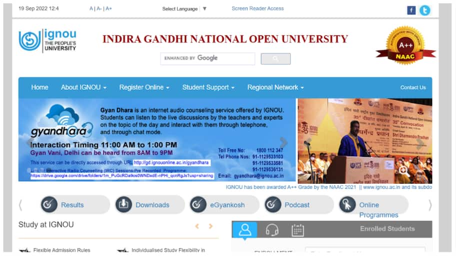 IGNOU Re-Registration 2022 for July session further extended till ...