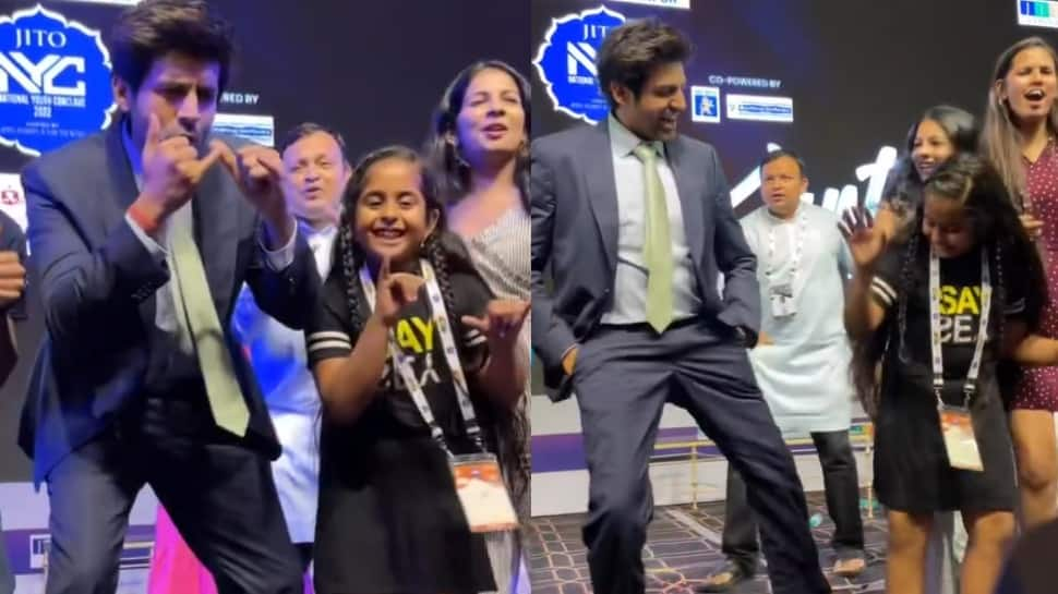 &#039;Dream come true&#039; for a young girl as she gets to dance with Kartik Aaryan- WATCH