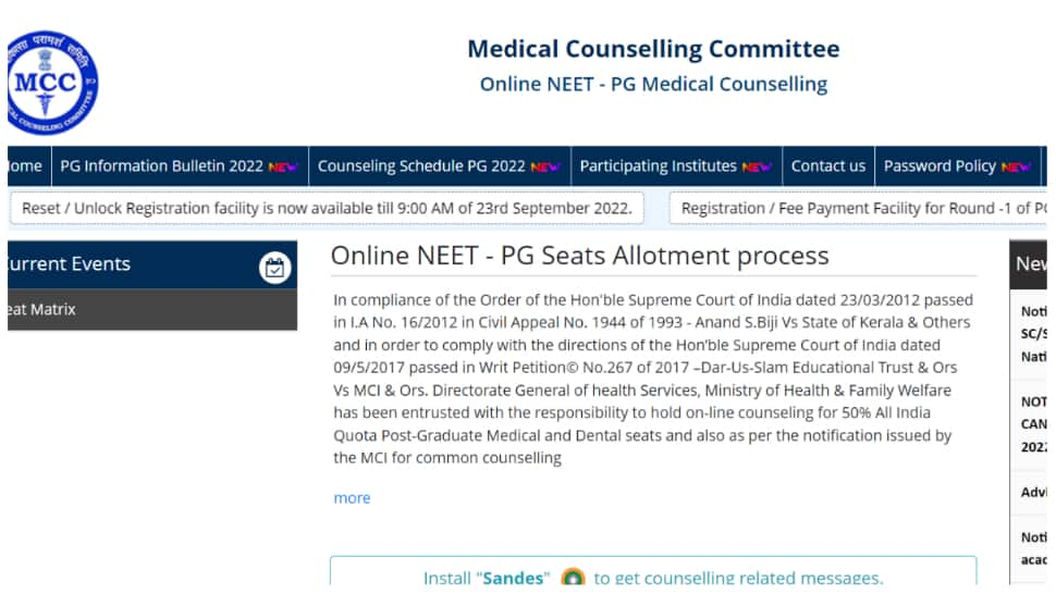 NEET PG 2022 Counselling choice filling begins TOMORROW at mcc.nic.in, registrations end on Sept 23- Here’s how to apply