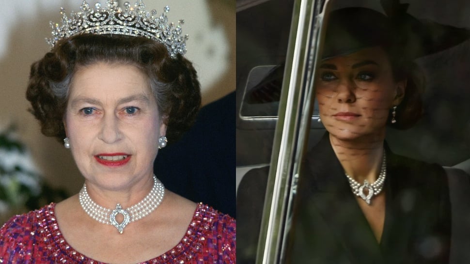 Kate Middleton wears Queen Elizabeth&#039;s pearl necklace at the monarch&#039;s funeral as a tribute!
