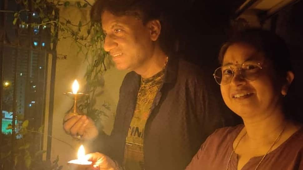 Raju Srivastava with his wife Shikha