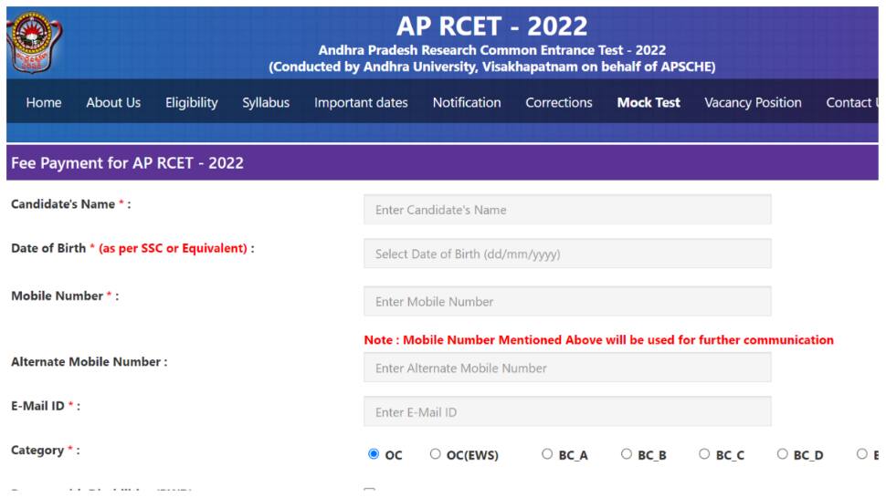AP RCET 2022 Registrations underway at cets.apsche.ap.gov.in, APRCET exam in October- Here's how to apply | India News - Vimarsana News