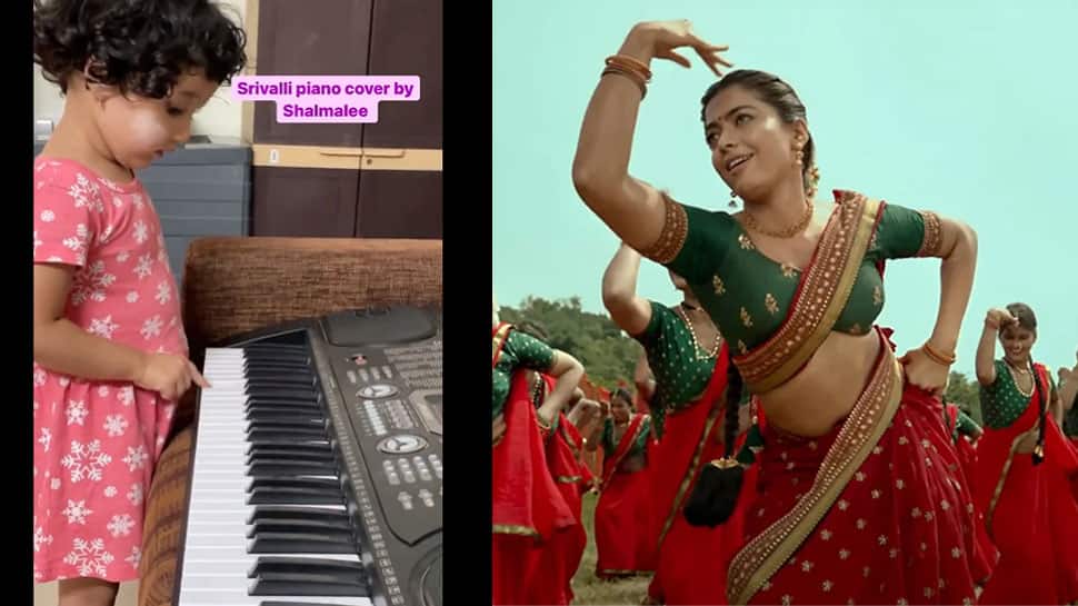 Rashmika Mandanna’s little fan performs ‘Srivalli’ song on Piano, can’t miss it – Watch | People News