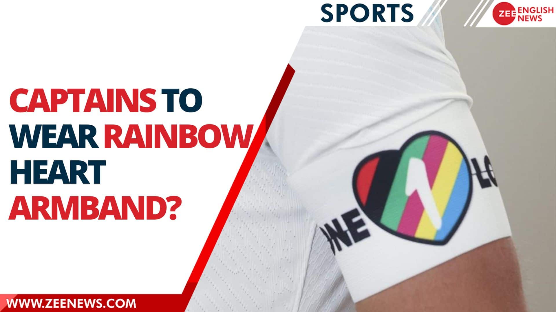What are rainbow heart design armbands in the FIFA World Cup 2022 in