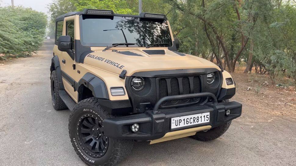 THIS Modified Mahindra Thar Badlands From NOIDA Looks Mad Check Images THIS Modified Mahindra Thar Badlands From NOIDA Looks Mad Check Images