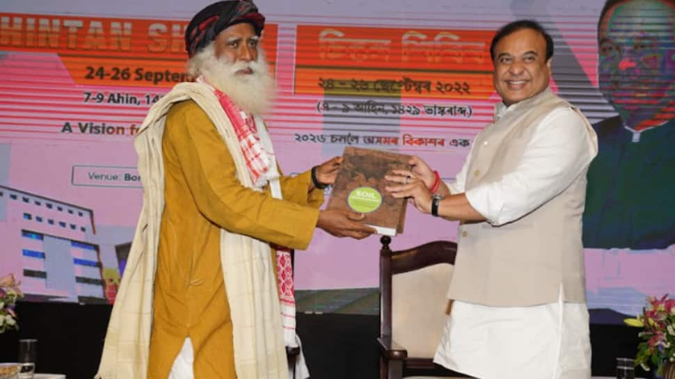 Himanta Biswa, Sadhguru exchange MoUs as Assam becomes 10th state to join &#039;Save Soil Movement&#039;