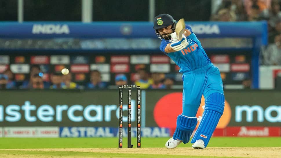 Former India captain Virat Kohli had modest outing in the first two games, but joined the party when it mattered, scoring a match-winning 63 in the third T20I in Hyderabad. (Source: Twitter)