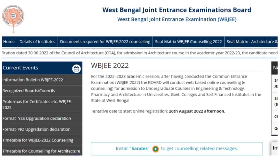 WBJEE 2022 Counseling Mop Up Round Seat Allotment result likely to be RELEASED TODAY at wbjee.nic.in, reporting till Sept 29- Here’s how to check