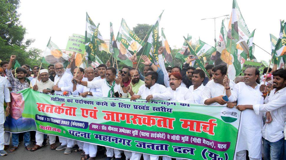 Nitish Kumar&#039;s JDU takes out processions across Bihar to caution people against &#039;BJP&#039;s communal politics&#039;