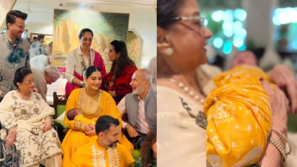 Sonam Kapoor, Anil Kapoor share PICS of baby Vayu as they celebrate Nirmal Kapoor’s birthday | People News