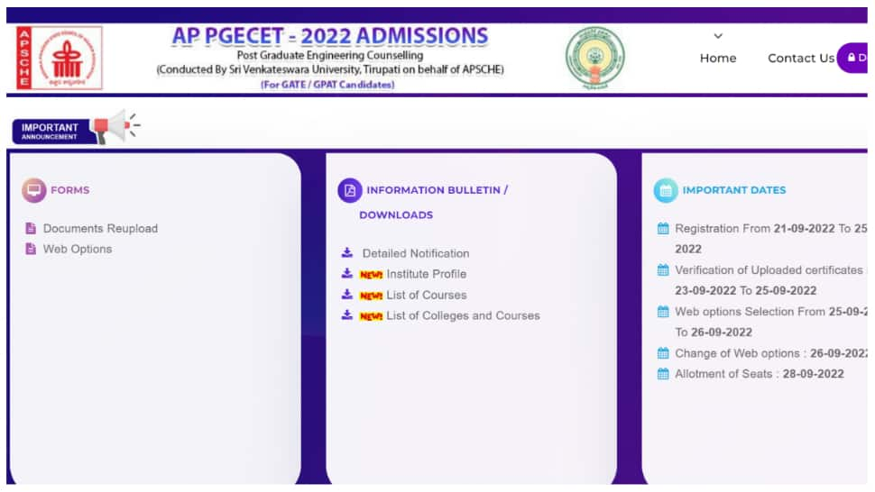 AP PGECET Counselling 2022: APSCHE Seat Allotment Result likely to be RELEASED TOMORROW at pgecet-sche.aptonline.in- Here&#039;s How To Check