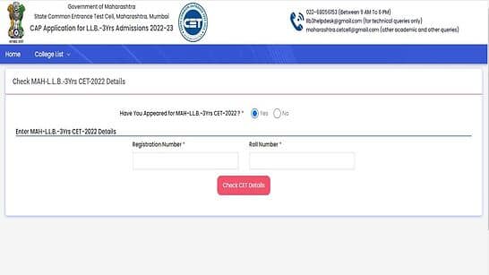 MAH CET Counselling 2022 registration for 3 year LLB course begins TODAY on cetcell.mahacet.org- Direct link to apply here