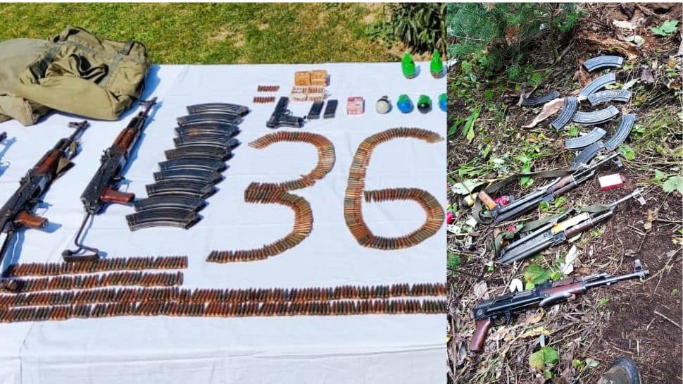 Terrorist hideout busted near LoC in J&amp;K&#039;s Gurez sector; huge cache of arms, ammunition recovered