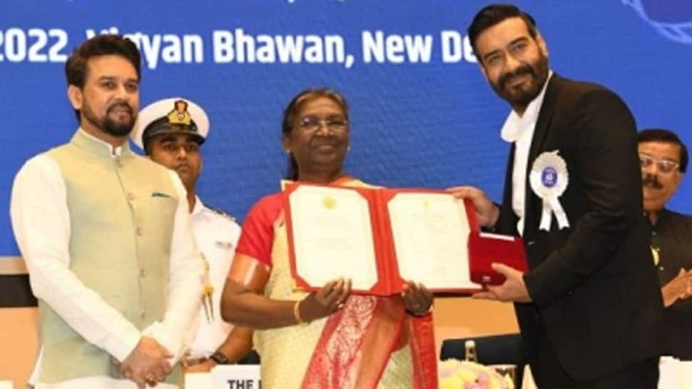 Ajay Devgn reacts to his National Award honour, shares video of his big wins so far!
